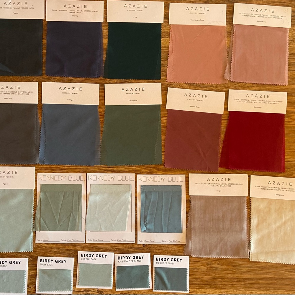 Variety of fabric swatches